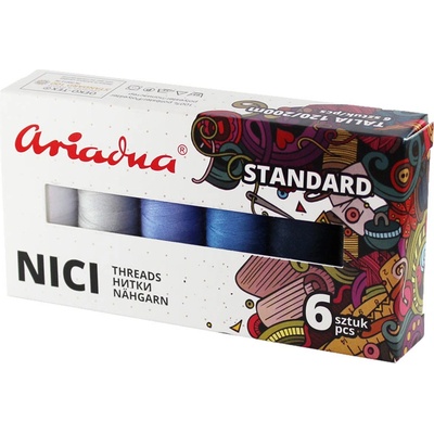 Ariadna Zostava nití Standard Winter Talia 120/200 m - 6 farieb (zima)