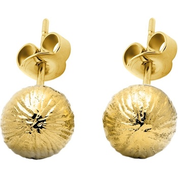 Pierre Lannier módne pozlátené náušnice kôstky Nova BJ08A2201