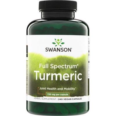 Swanson Kurkuma Turmeric 720 mg 240 kapsúl 240 kapsúl