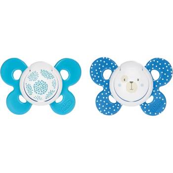 Chicco Physio Comfort 6-16m биберон Boy-Dots/Bear 2 бр