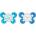Chicco Physio Comfort 6-16m биберон Boy-Dots/Bear 2 бр