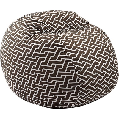 PUFRELAX Барбарон 600л. King Size, Zippity Brown, Перящ се калъф, Пълнеж с микс от мемори пяна и дунапрен, Гама Premium (PUF-M-K-PT-ZIB)