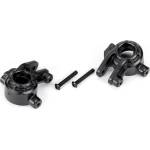 Traxxas Главини предни Traxxas Jato Rustler Steering blocks, extreme heavy duty, black (left & right)/ 3x20mm BCS (2) (for use with #9080 upgrade kit) TRX9037 (TRX9037)