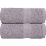 vidaXL Кърпи за гости FROGN 2 бр. сиви 30x50 см 360 г/м2 (136827)