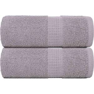 vidaXL Кърпи за гости FROGN 2 бр. сиви 30x50 см 360 г/м2 (136827)