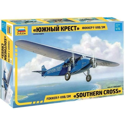 Zvezda Fokker F-VII Trimotor Model kit letadlo 7233 1:72