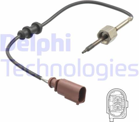DELPHI Čidlo teploty výfukových plynů DF TS30185