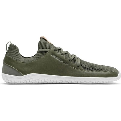 Vivobarefoot PRIMUS KNIT L Olive Green Leather