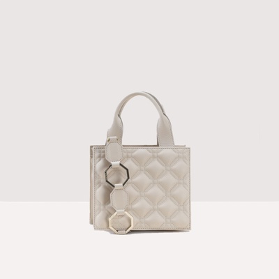 Anna Virgili IRAMA ELEGANCE kožená mini bag MILK ANWH IRAS PUF 006