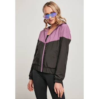 Urban Classics Дамска ветровка в лилаво и черно Urban Classics Ladies Arrow Windbreaker TB3638 SALE - Черен, размер S