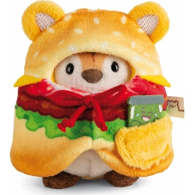NICI MyMochi Tiger Tiggy v kostýmu hamburger a okurka set dárkové balení 8 cm