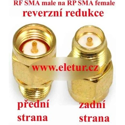 RP SMA male to SMA female redukce