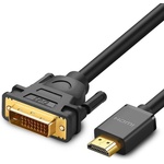 UGREEN HDMI към DVI кабел (150 см) - Ugreen HDMI Male To DVI Male Cable 1080p (черен) (HD106)