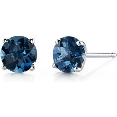 Eppi Zlaté náušnice s okrúhlymi topásmi Frey E33843