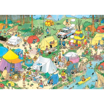 Jumbo - Puzzle Jan van Haasteren: Camping in the Forest II - 1 000 piese