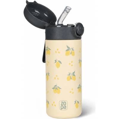 Zopa termoska s brčkem a silikonovým držákem 350 ml Limoncello