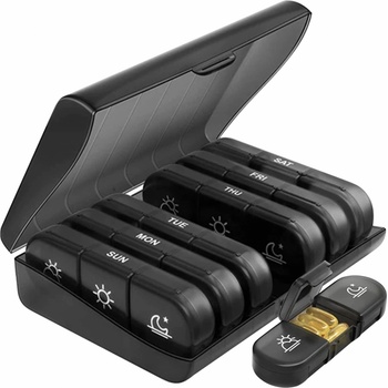 Ruhhy 24287 Týždenný dávkovač na lieky čierna