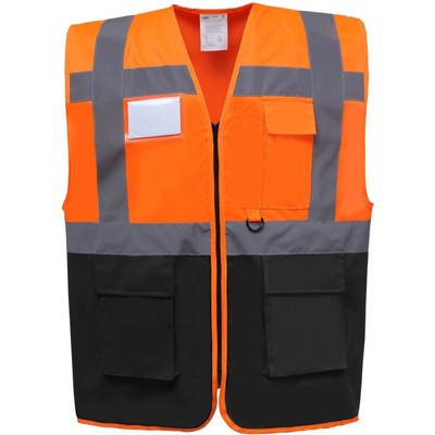 Yoko vesta HVW801 Hi Vis multifunkční výstražná oranžová fluorescent čierna