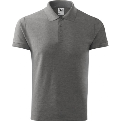 MALFINI Malfini cotton 212 / Мъжка поло тениска - тъмносив меланж m (2121214)