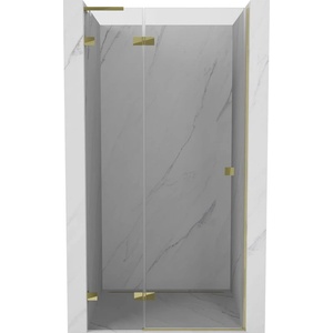 Mexen Lunar L лява врата за душ 115 см, прозрачна, златна - 834L-115-000-50-00-L (834L-115-000-50-00-L)