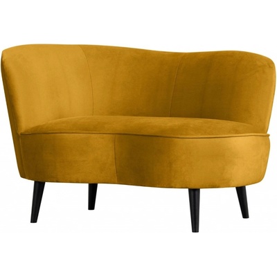Woood Norma 112 cm levé Okrově žluté sametové lounge