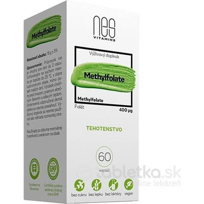 nesVITAMINS Methylfolate 400 µg 60 kapsúl