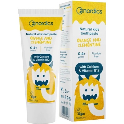 Nordics Nordic Orange + Tangerine Детска паста за зъби с wakes na Portokal I mandarina , 50 ml (NORKIDOR)