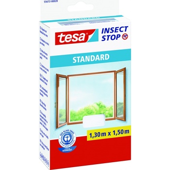 Tesa Insect Stop síť proti hmyzu STANDARD, do oken, na suchý zip bílá, 1,1 m 1,3 m