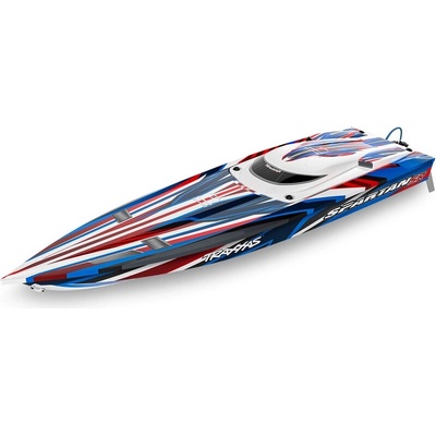 Traxxas Spartan SR, červená RC loď