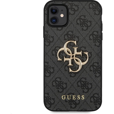 GUESS Гръб Guess PU 4G Metal Logo Case за iPhone 11 - Сив