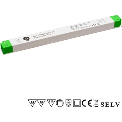 POS, 182W Nábytkový napájecí zdroj SLIM, FTPC200V12-S, 12V, 15A, IP20