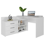 Top e shop Бюро за компютър Topeshop DANY BIEL KPL Бяло (DANY BIAŁY)