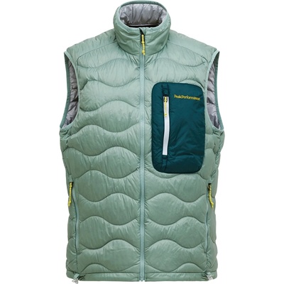 Peak Performance Мъжки пухен елек Peak Performance Helium Utility Down Vest Down vest - Green Valley - размер XL (032-1505-0315)