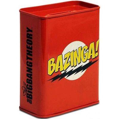 Pokladnička The Big Bang Theory|Teorie Velkého Třesku: Bazinga 8 5 x 11 5 x 4 5 cm kovová 682 1030 CurePink – Zboží Dáma