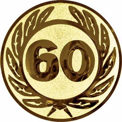 emblém 50mm "60" gold – Zboží Mobilmania