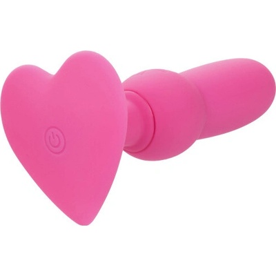 Vibrating Beaded Probe nabíjecí kolík se srdíčkem růžový
