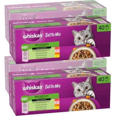 Whiskas Tasty Mix Výběr šéfkuchaře v omáčce 160x85 g