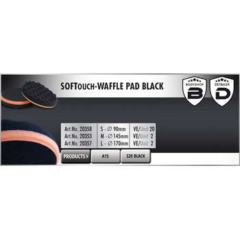 Scholl Concepts S SOFTouch-Waffle Pad 90/30 mm black