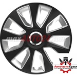 Versaco Тасове за джанти 15'' Versaco Stratos RC Black/Silver (56025) - avtochastikrasi