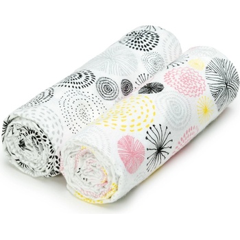 T-Tomi Látkové Osušky 2 Ks 100x80 Cm Circles