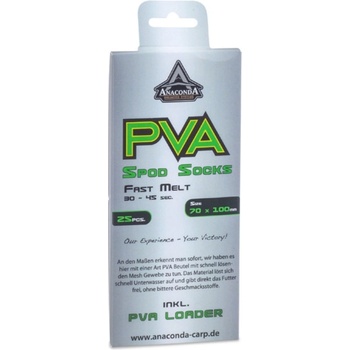 Anaconda PVA vrecká Fast Melt Spod Socks 70x130mm 25ks