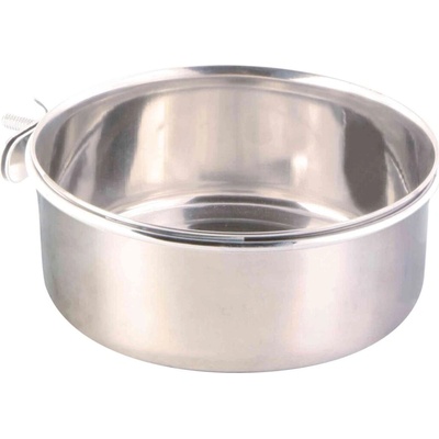 Trixie Nerezové krmítko s pevným úchytom do klietky 900 ml 14 cm