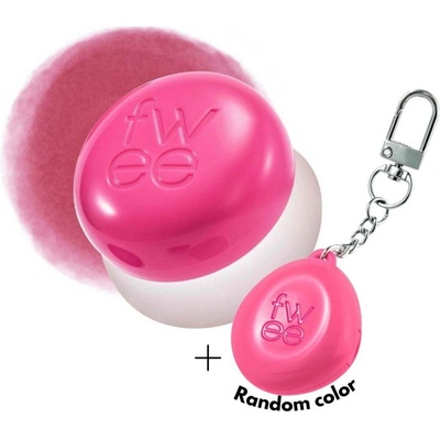 Fwee Krémový balzám na tváře a rty s přívěškem Lip&Cheek Blurry Pudding Pot + Pendant Keyring No.Pk03 Cherry 5 g