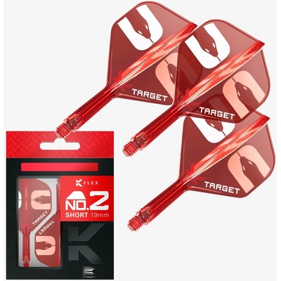 Target K-Flex Nathan Aspinall "ASP" integrované letky No2 a dlouhé násadky – Zboží Dáma