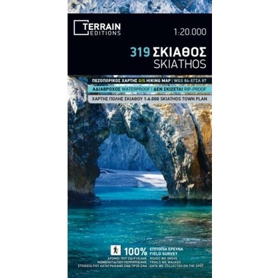 TERRAIN 319 Skiathos 1:20 000 turistická mapa