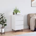 vidaXL Бюфет бял 40x35x70 см инженерно дърво (831092)