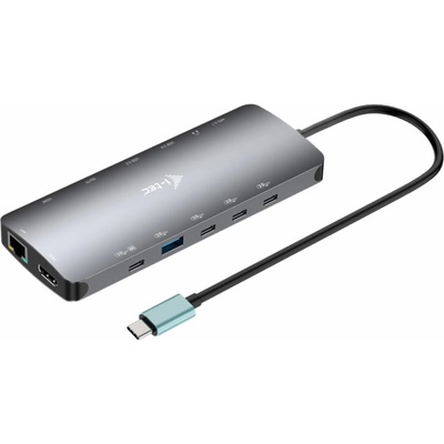 i-Tec USB-C Metal Nano 3x Display Dock, 2x HDMI 1x USB-C video with Power Delivery 140W + i-tec Universal Charger 140 W C31NANOTRIPLED140