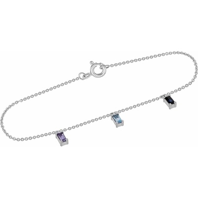 Eppi zlatý se safíremtopazem a tanzanitem Veera BR42862