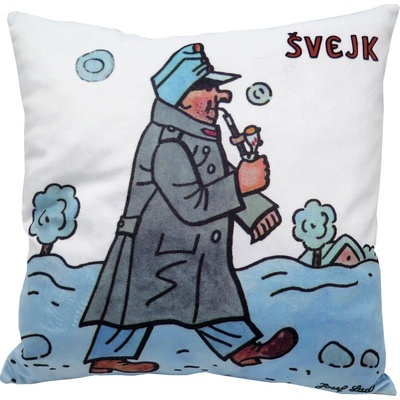 Moravská ústředna Vankúš Švejk v zime 30x30