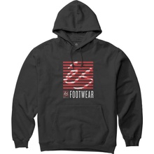 éS STRIPED BLOCK PO HOODIE Black